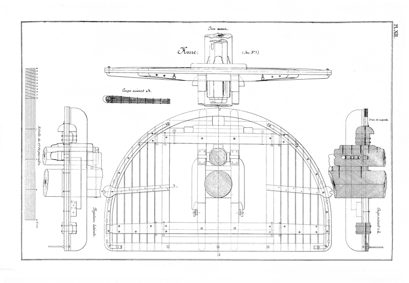 SAGITTAIRE - Canonnière de station - 1882 - Éch : 1/50 Rmpl_011