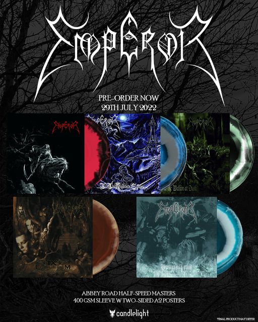 EMPEROR (Black Metal symphonique / Norvège) - Réédition des albums en half-speed master, et en couleurs ! 27315310