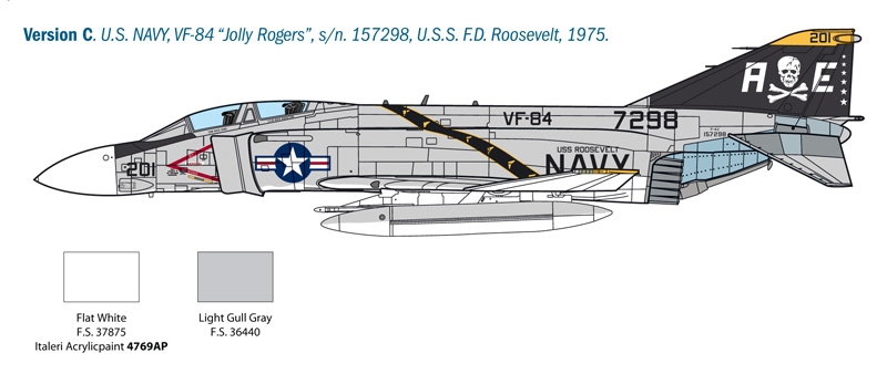 F-4J Phantom II VF-84 USS ROOSVELT 1975 [ITALERI 1/48] 24381_11