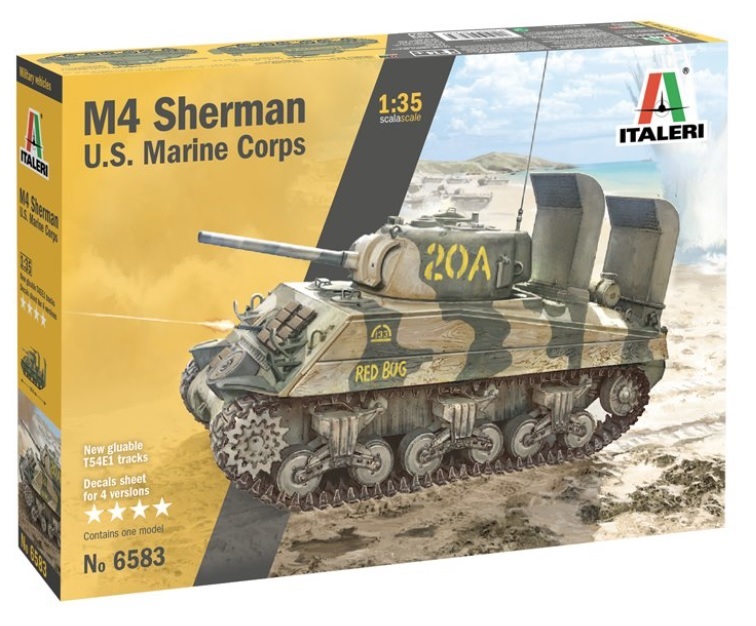 M4A2 Sherman US MARINES CORP IWO JIMA [ITALERI 1/35] Boxart13