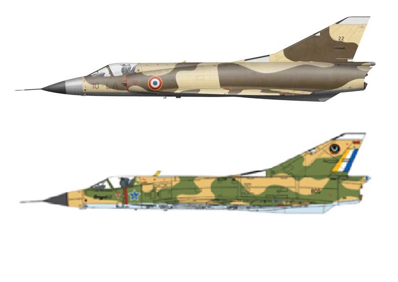 Dassault Mirage IIIC [Hobbyboss 1/48] qui devient un IIICJ Compar12