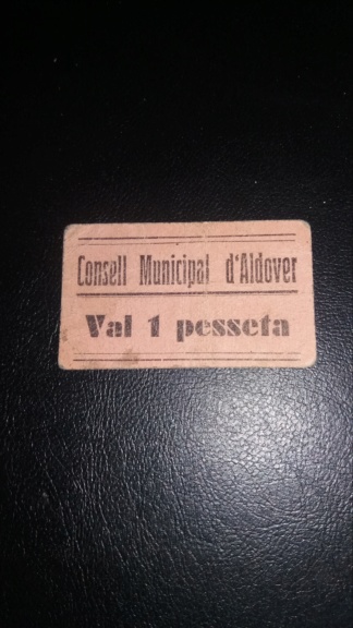 1 Peseta Aldover, 1937 20190412