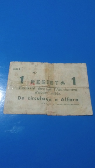1 Peseta Alfara, 1937 20190522