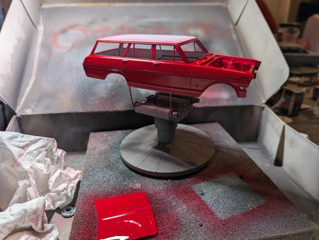 1/25 - CHEVROLET CHEVY II NOVA STATION WAGON 1963 COCA COLA  - AMT REF 1353/12 - MONTAGE TERMINE Pxl_2571