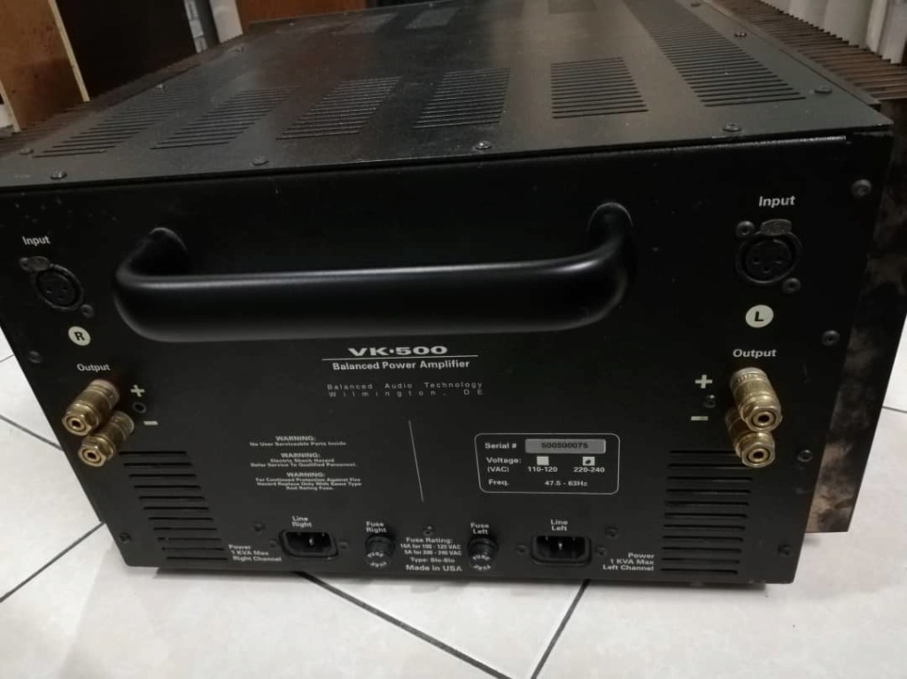 BAT, Balanced Audio Technology VK-500 Two channel Power Amplifier (sold) Bat_410