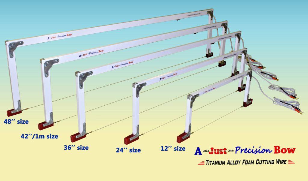 Precision foam cutting bows / Titanium wire / adjustable tension