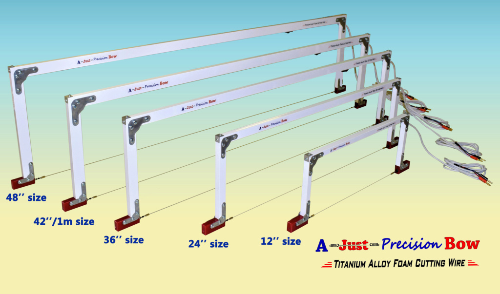 Precision foam cutting bows / Titanium wire / adjustable tension 122