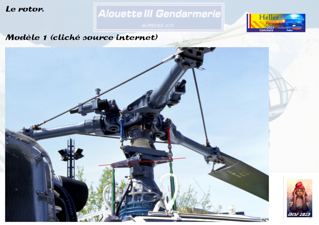 1/72 SA 316B ALOUETTE III - GENDARMERIE - HELLER - REF : 80286 20230322