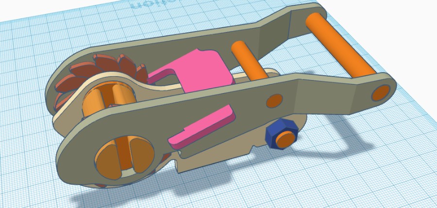 3D - CONCEPTION - POIGNEE POUR SANGLE DE SERRAGE Captur48