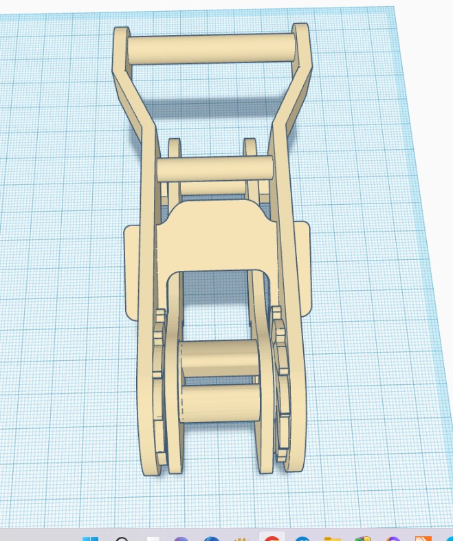 3D - CONCEPTION - POIGNEE POUR SANGLE DE SERRAGE Captur50