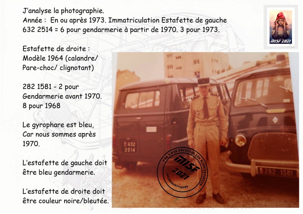 RENAULT ESTAFETTE GENDARMERIE - VERSION 1964 - HELLER 1-24 - REF : 80742 Estafe16