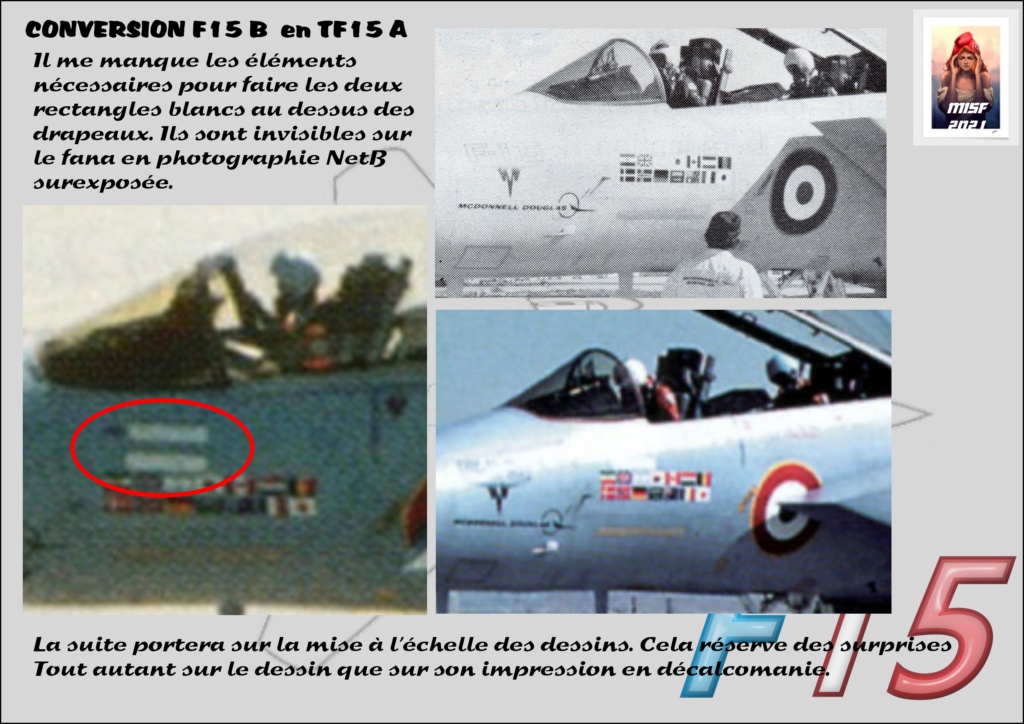 McDONNELL DOUGLAS F15 conversion F 15 B en TF15A  Réf 80336 F15_fr56