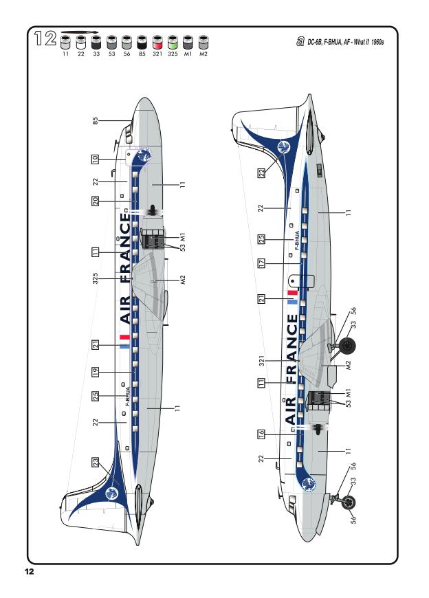 1/72 - DOUGLAS DC 6  AIR FRANCE - HELLER - OUVRE BOITE Maque573