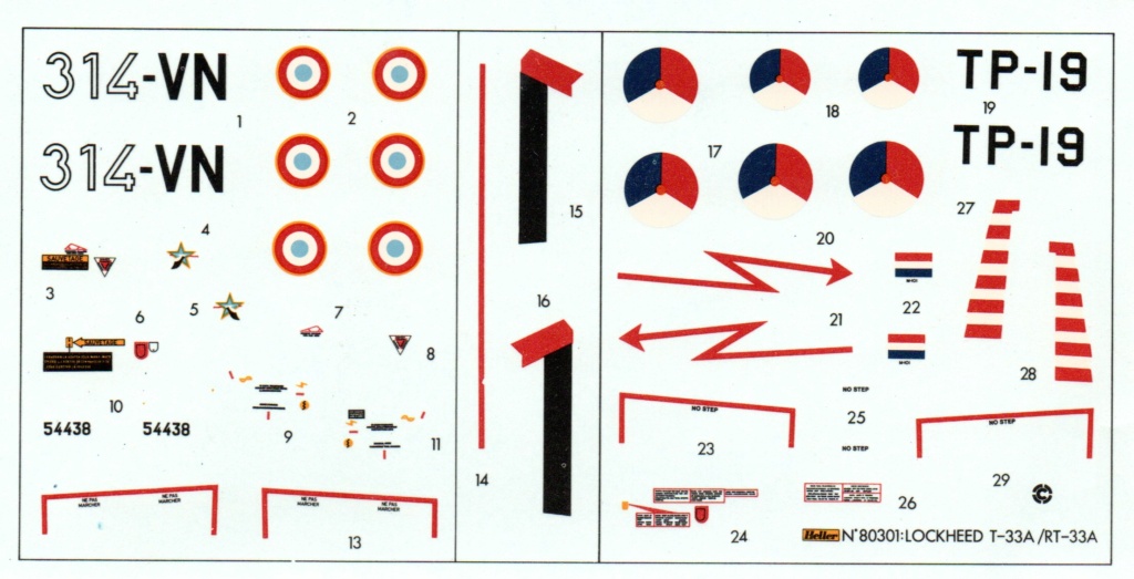 1/72 - LOCKHEED T33 RT 33 - HELLER - OUVRE BOITE  Maque625