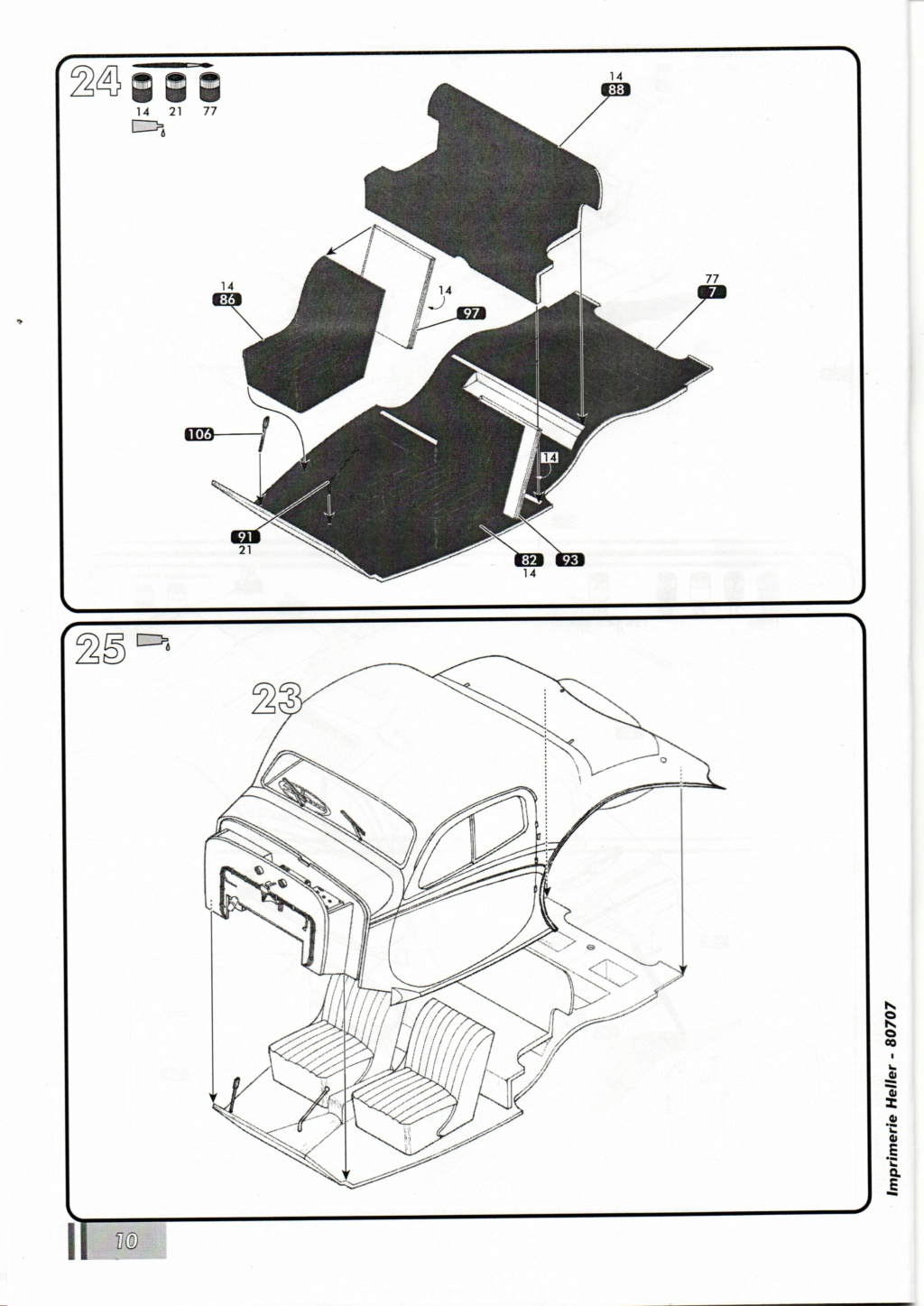 1/24 - DELAHAYE 135 - HELLER - OUVRE BOITE  Maque723