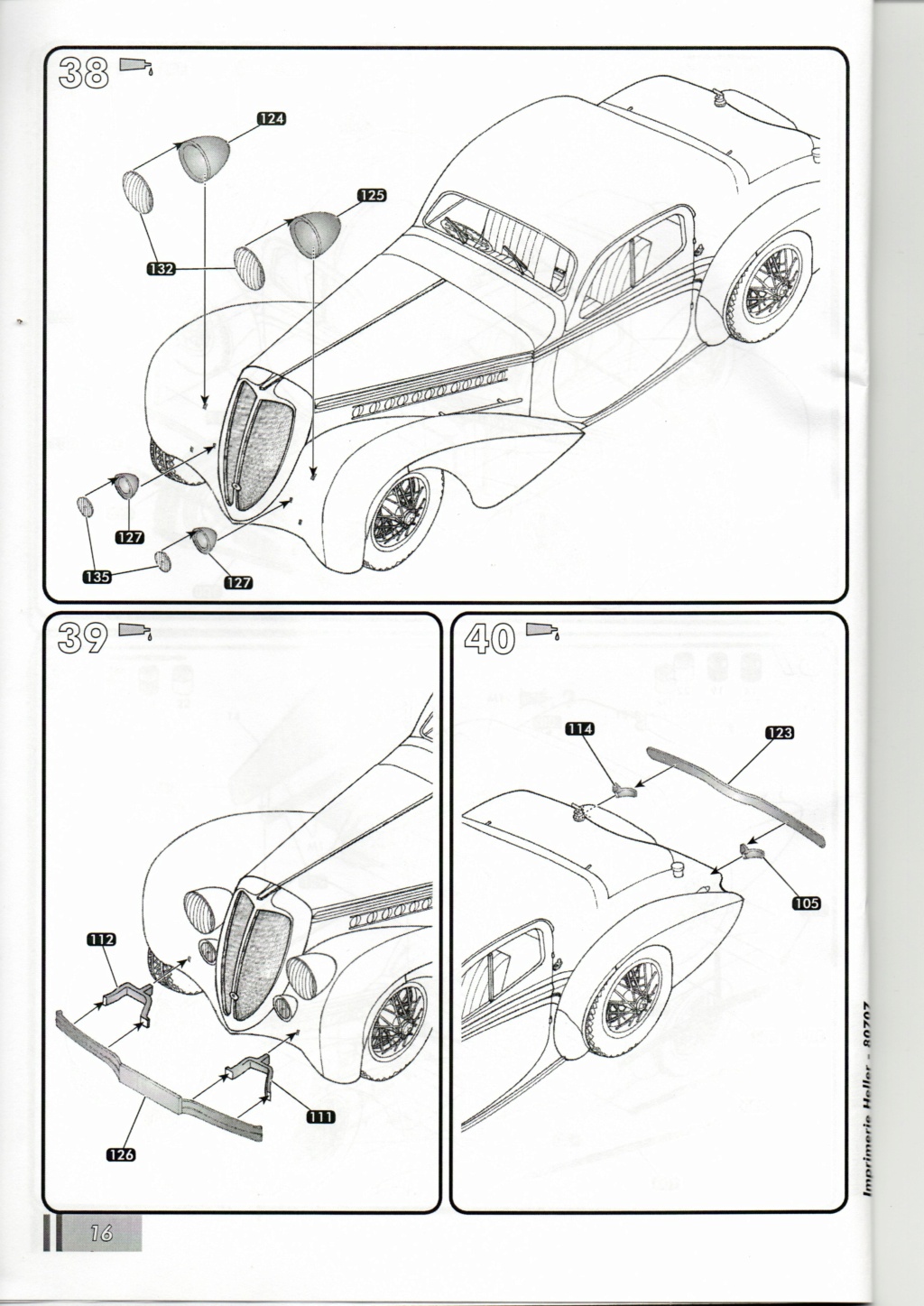 1/24 - DELAHAYE 135 - HELLER - OUVRE BOITE  Maque729