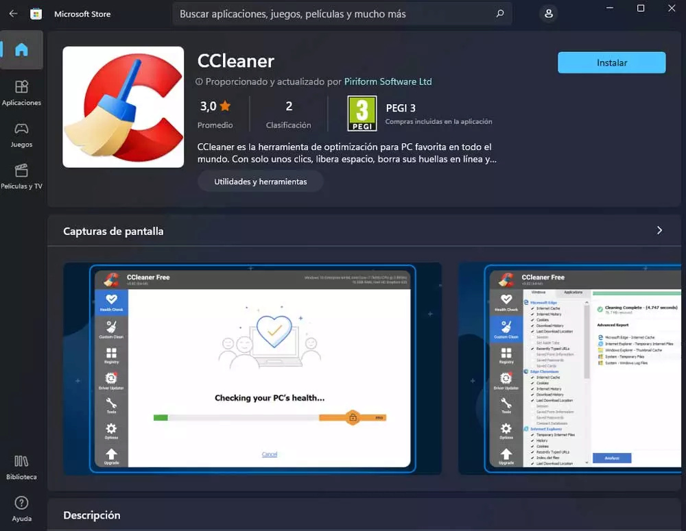 CCleaner llega a la Microsoft Store de Windows, pero ¿es de fiar? Cclean10