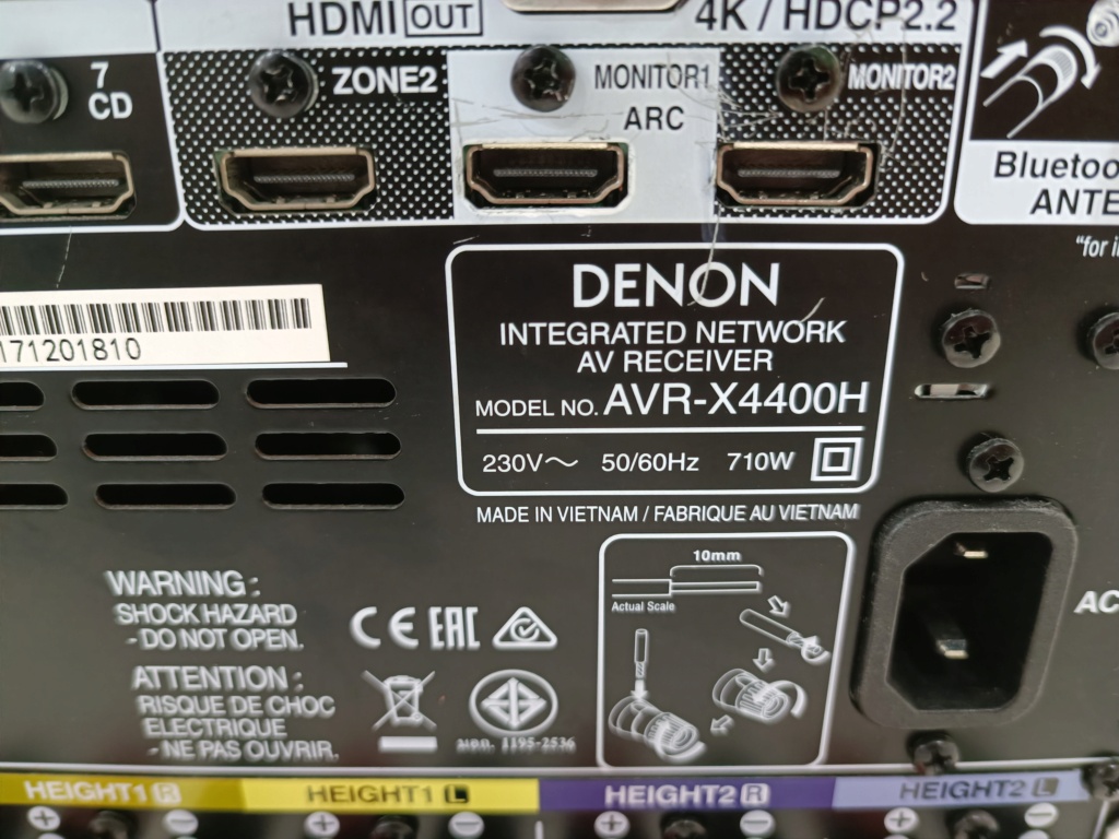Denon AVR-X 4400H av receiver (used) Img_2190