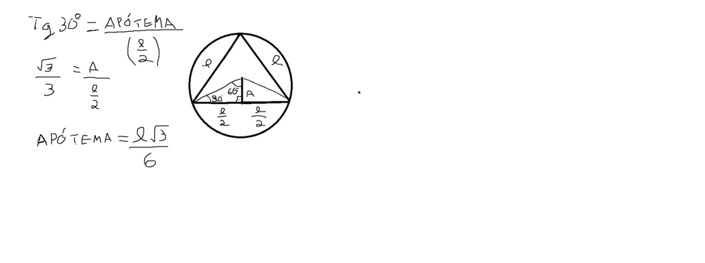 Apótema de um triângulo equilátero  Apztem10