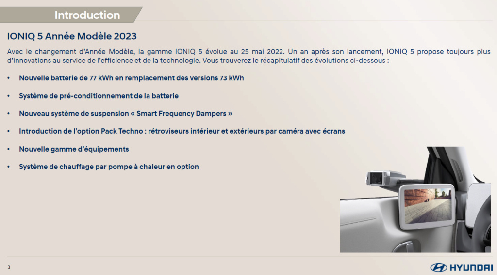 Nouveautés du modèle 2023 EU : Batterie 77.4 kWh, préconditionnement batterie et nouvelles options Hyunda10