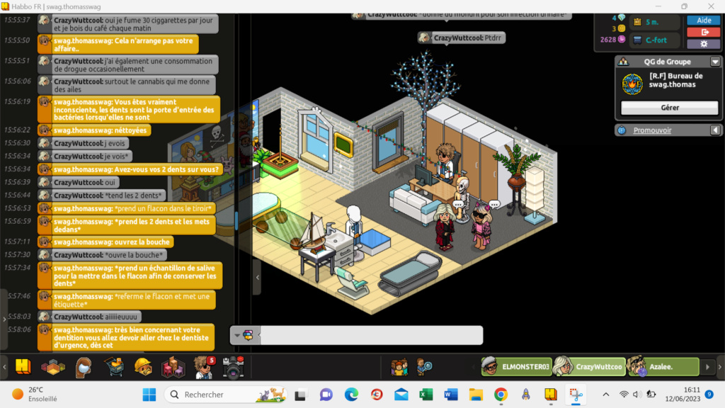 [C.H.U] Rapports d'actions RP de swag.thomasswag 418