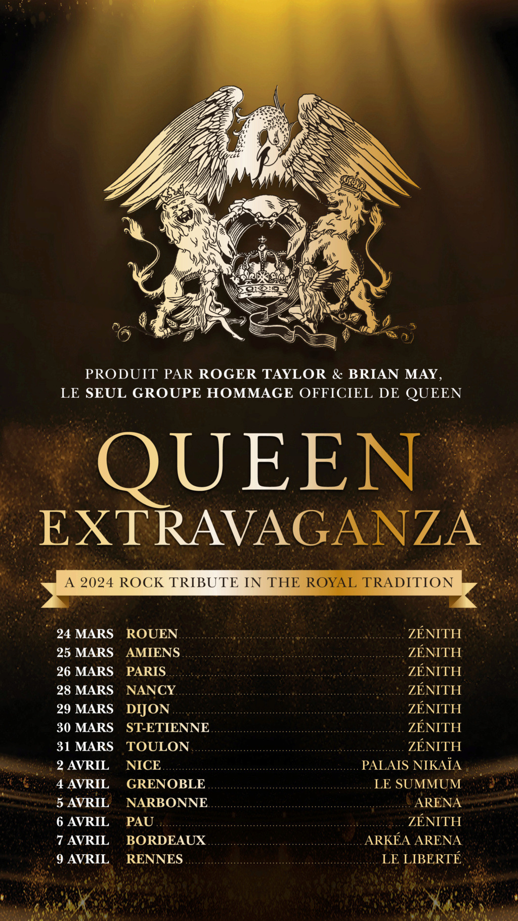 Queen Extravaganza arrive au Zénith de Paris le 26/03/2024 et en tournée française Queen-10