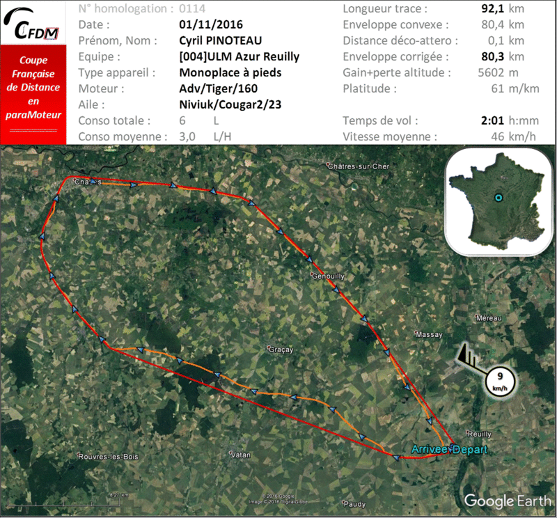 0114 - 01/11/16 - Cyril PINOTEAU - 80,3 km - homologué 22_fi125