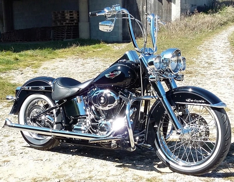 softail deluxe ape hangers