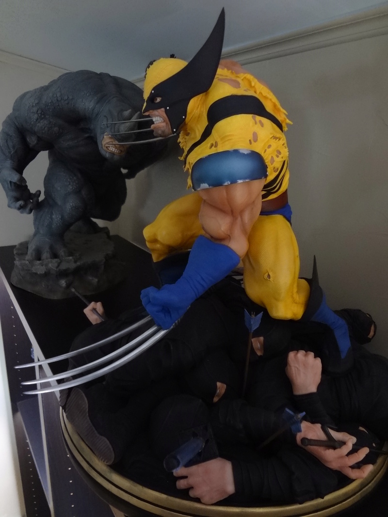 RESINWORX Wolverine VS NINJAS diorama Dsc04710