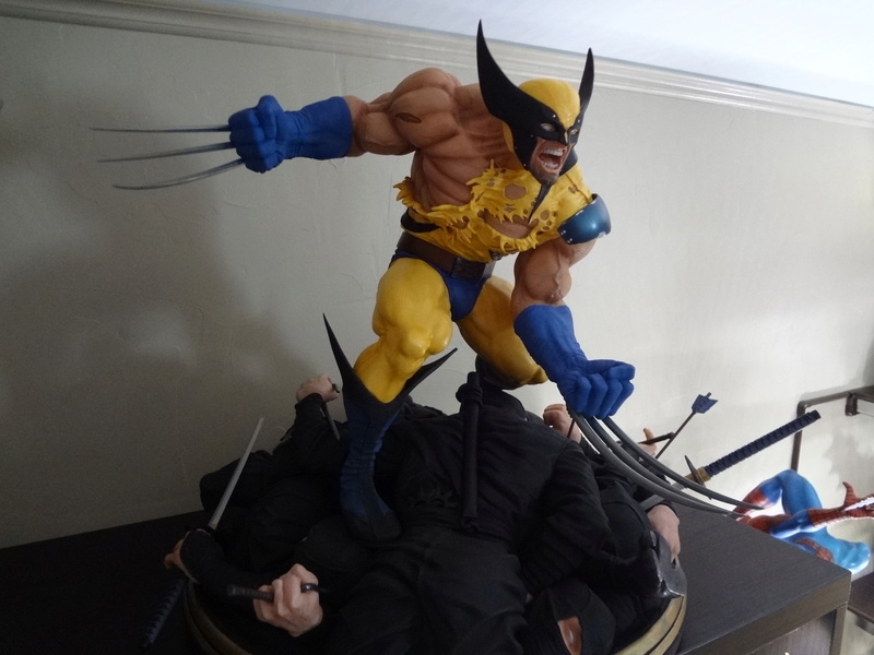 RESINWORX Wolverine VS NINJAS diorama Dsc04715