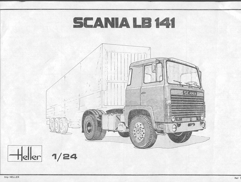 SCANIA LB 141 1/24ème  Réf 770 Notice  Scania18