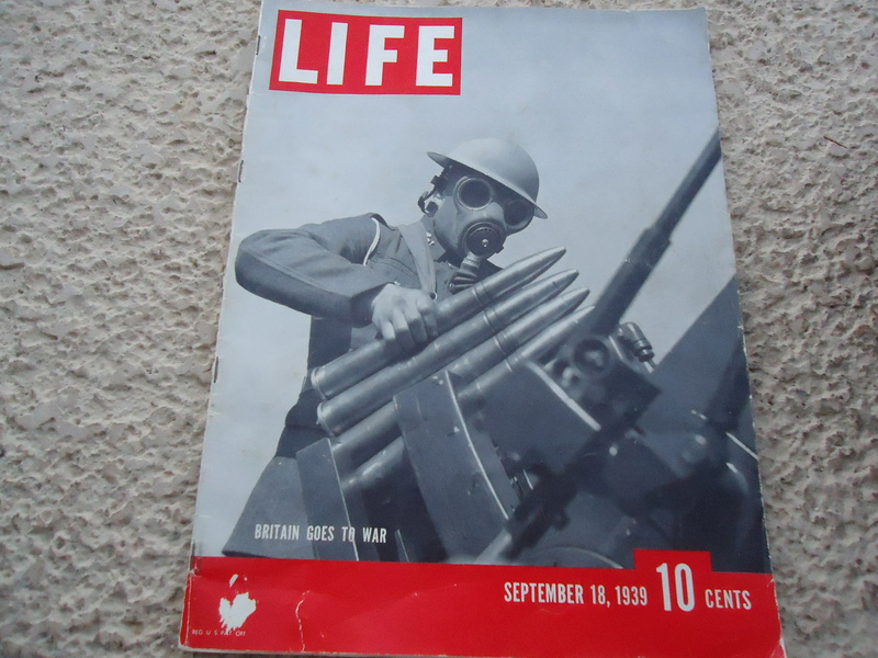 Casquette des gardes cotes, patchs air force WWII, ribons, et un LIFE de 1939  Dsc02518