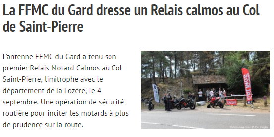 Dimanche 4 septembre - 1er Relais Calmos de la FFMC30 au Col St Pierre Captur17
