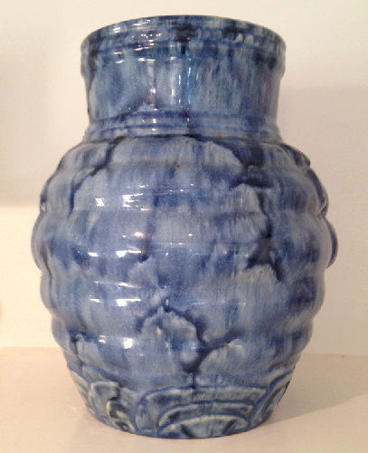 temuka - Temuka Ware Maori Motif Blue Vase courtesy steflaw Temuka12