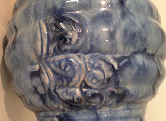 temuka - Temuka Ware Maori Motif Blue Vase courtesy steflaw Temuka14