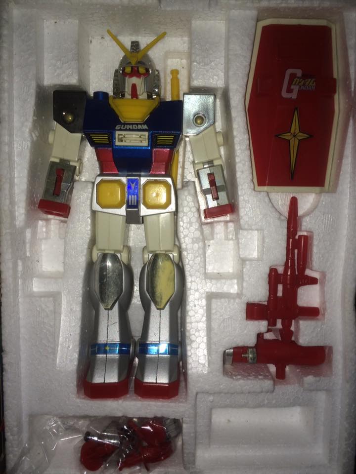 Robot-Gundam-RX-78-DX-Clover-con 70 80 Vintage Spara Dischi al Petto 14462910