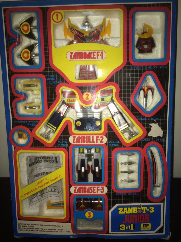 robot - Robot-ZAMBOT-3-Junior-3-in-1-Ceppiratti-Die-Cast-1980-Zamboace-Zambull-Zambase 14463111