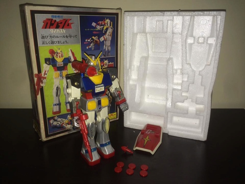 Robot-Gundam-RX-78-DX-Clover-con 70 80 Vintage Spara Dischi al Petto 14470310