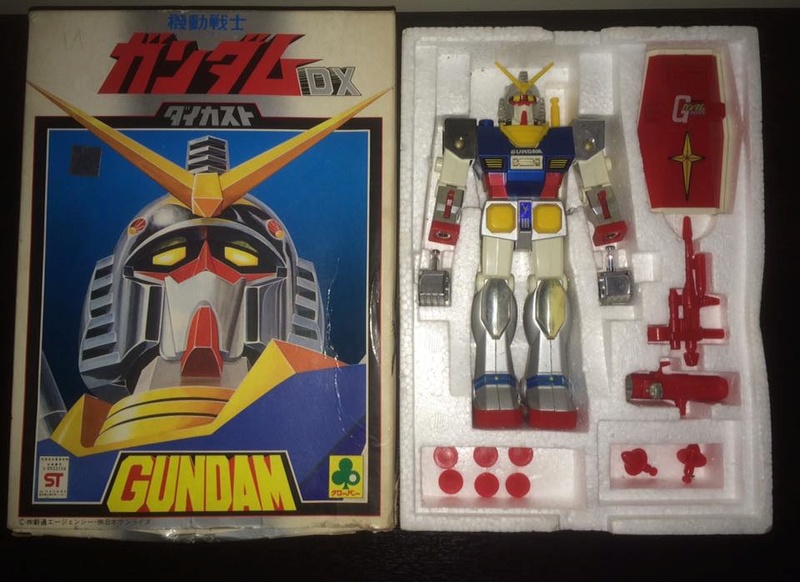 Robot-Gundam-RX-78-DX-Clover-con 70 80 Vintage Spara Dischi al Petto 14470510