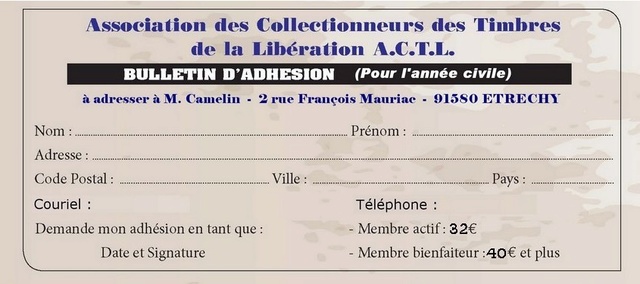 Bulletin d'adhésion  Bullet10