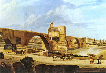 Avignon (84) : le Pont St Bénézet Pont-a11