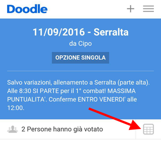 Come si conferma la partecipazione agli allenamenti/eventi 510