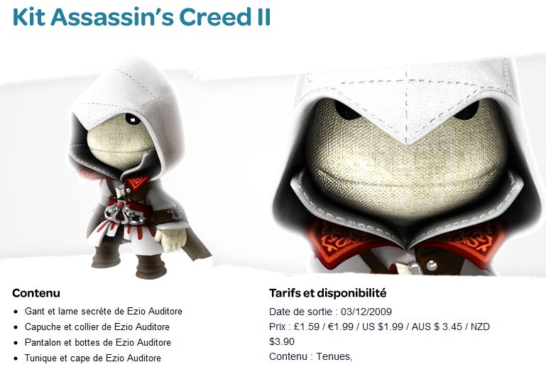 38e session : Tenue Assassin's Creed 2, Kit de niveau Surprises de Noël, Tenue du Père Noël Costum10