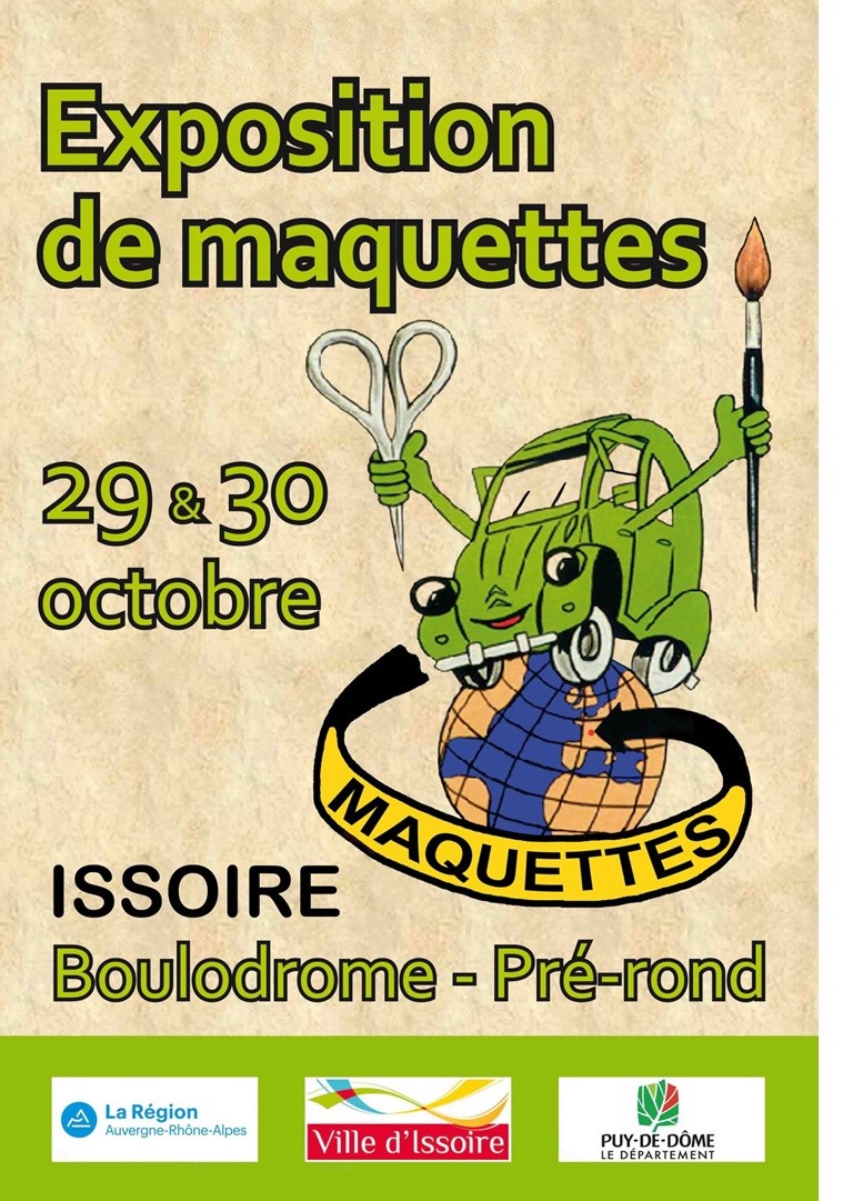 (10) - Octobre 2016 : 29 et 30 : Exposition de Maquettes à ISSOIRE (63500). Affich12