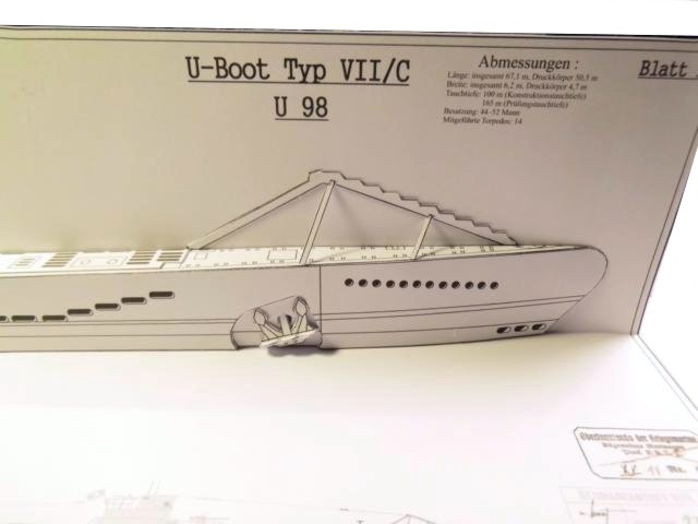 Werftplan U-Boot VII/C U_1010
