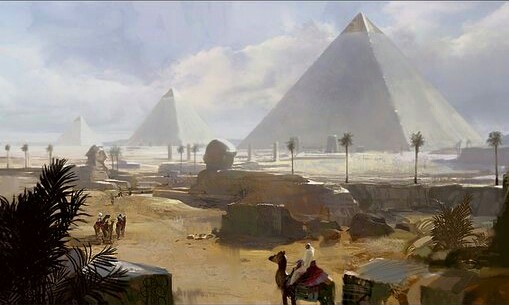 La réelle construction des pyramides et la réelle tête du sphinx. 210