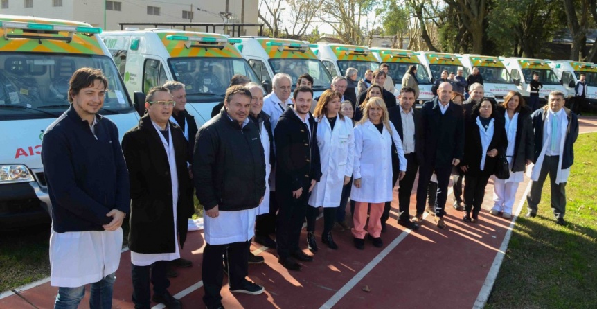 Recibieron ambulancias los hospitales de Quilmes, Lanús, Lomas, Wilde y Alte. Brown 00159