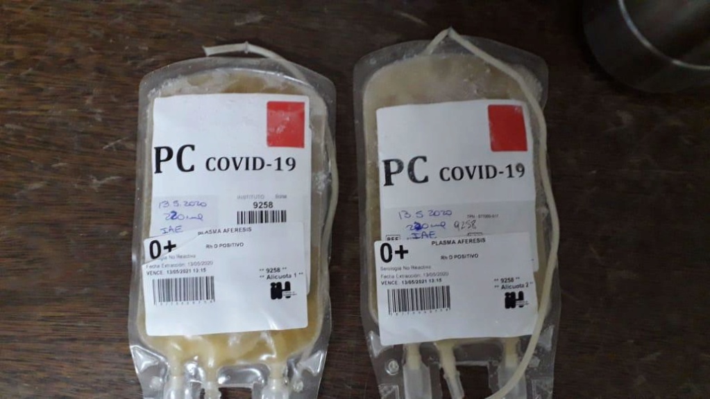 En Malvinas Argentinas, el primer hospital municipal que aplica plasma para tratar pacientes con coronavirus. Plasma10