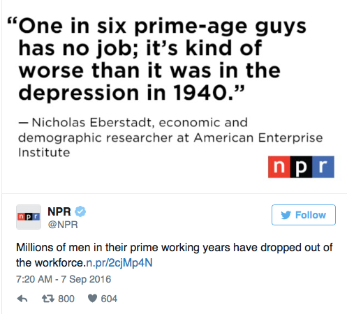 THE ECONOMIC COLLAPSE - THE PERCENTAGE OF WORKING AGE MEN THAT DO NOT HAVE A JOB IS SIMILAR TO THE GREAT DEPRESSION Screen10