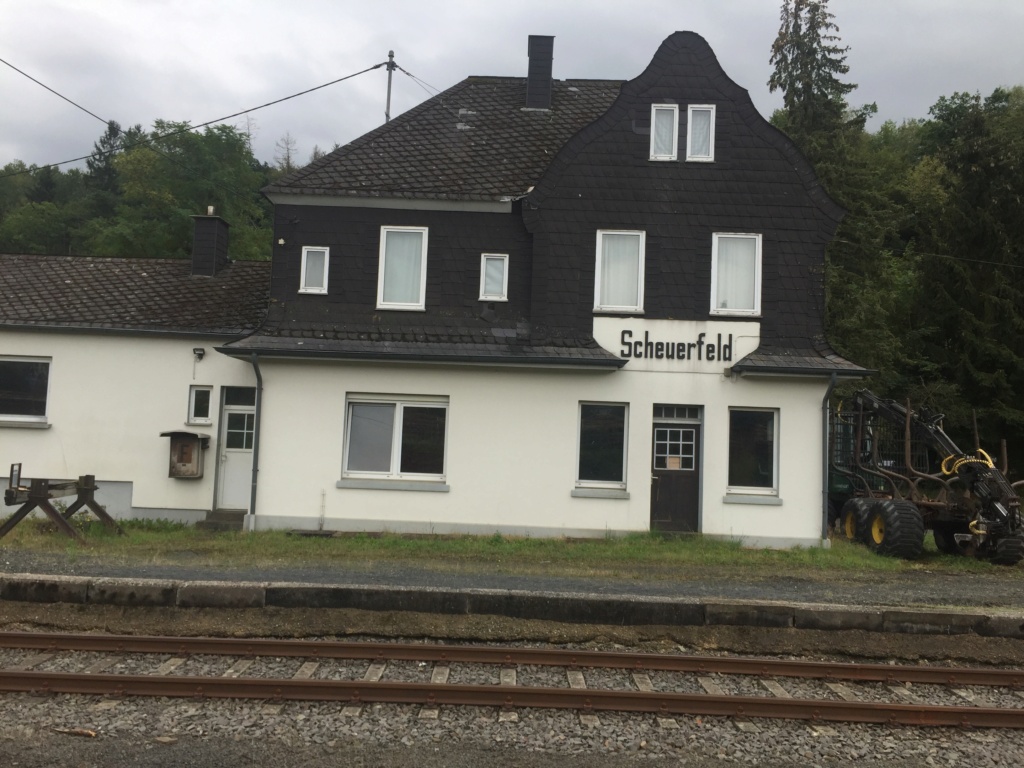 Holzverladung am Bahnhof Scheuerfeld (Bilder) 20200919